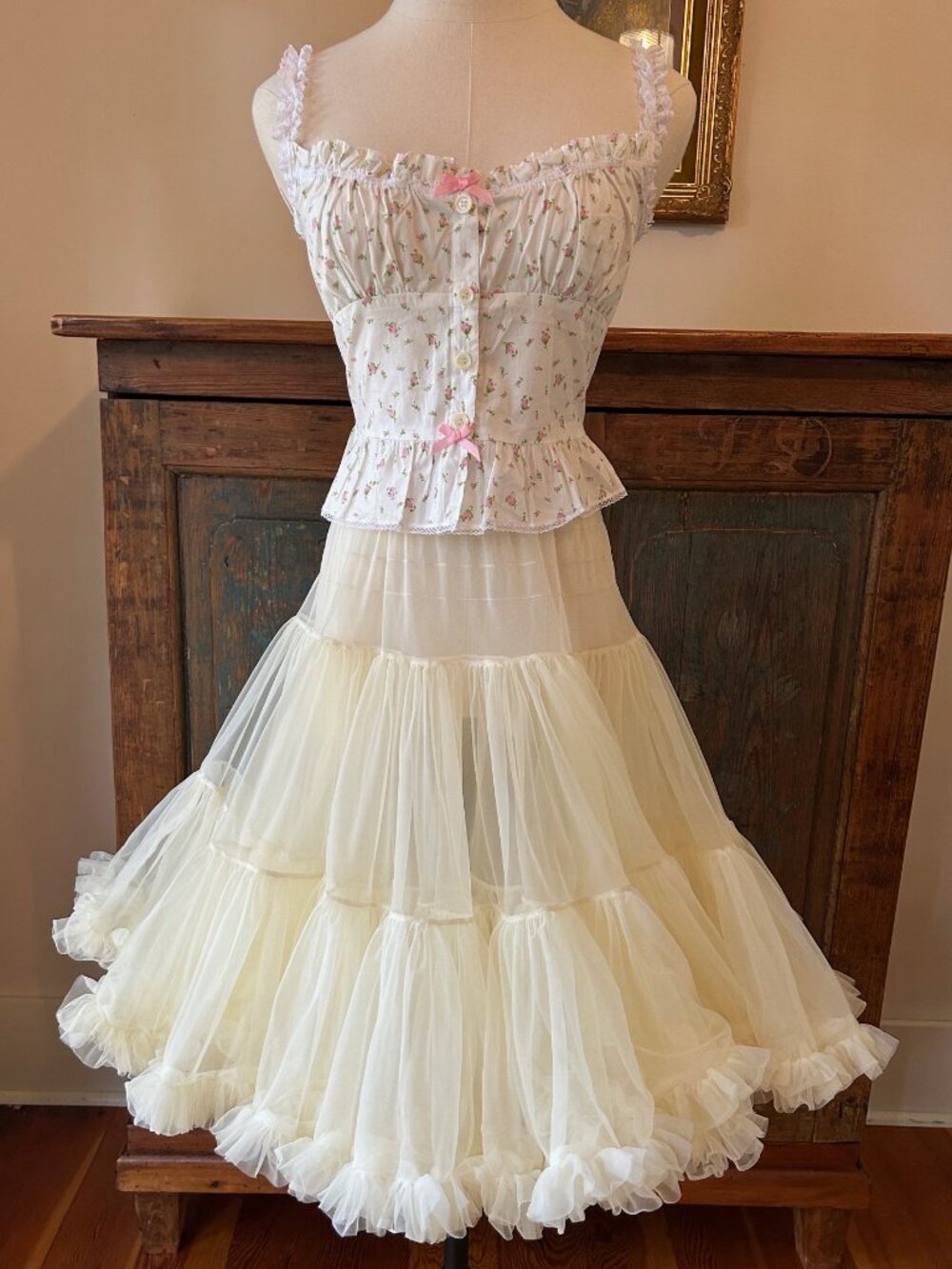 Vintage Betsey Johnson Ivory Petticoat